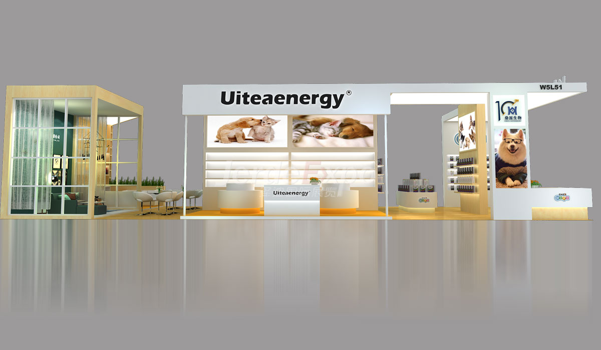 90㎡展臺(tái)設(shè)計(jì)效果圖