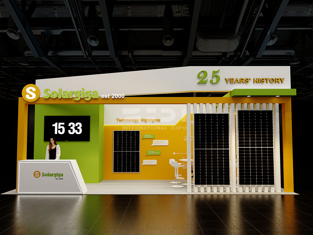 27㎡南非光伏能源展位設(shè)計